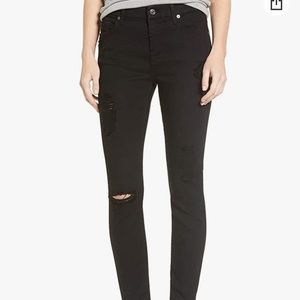 Seven for all mankind b(air) distressed ankle skinny jeans /30/